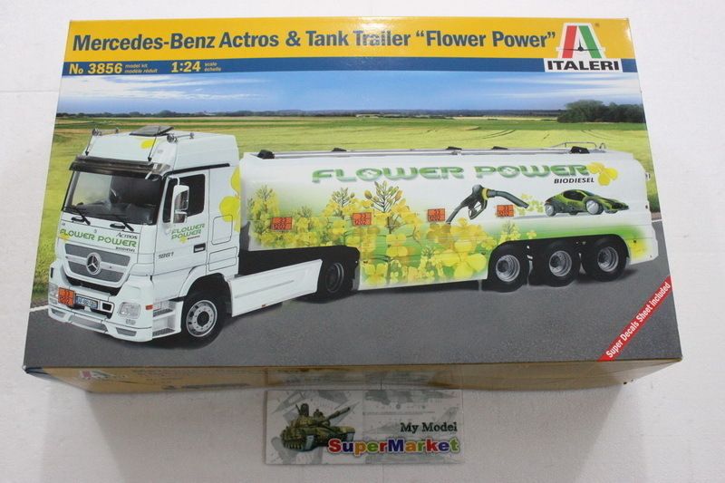 Italeri 1/24 3856 Mercedes Benz Actros w/ Tanker Flower  