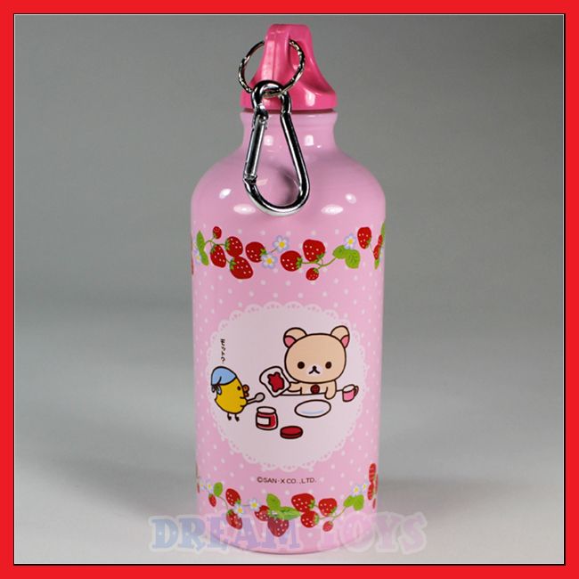 Rilakkuma Relax Bear Pink Aluminum Bottle Water Sport  