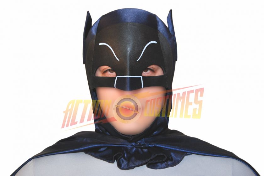 BATMAN DELUXE Adult Cowl 60s Style  