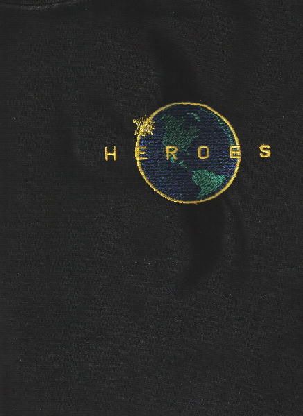 Heroes TV Series Embroidered Logo Adult T Shirt, Med  