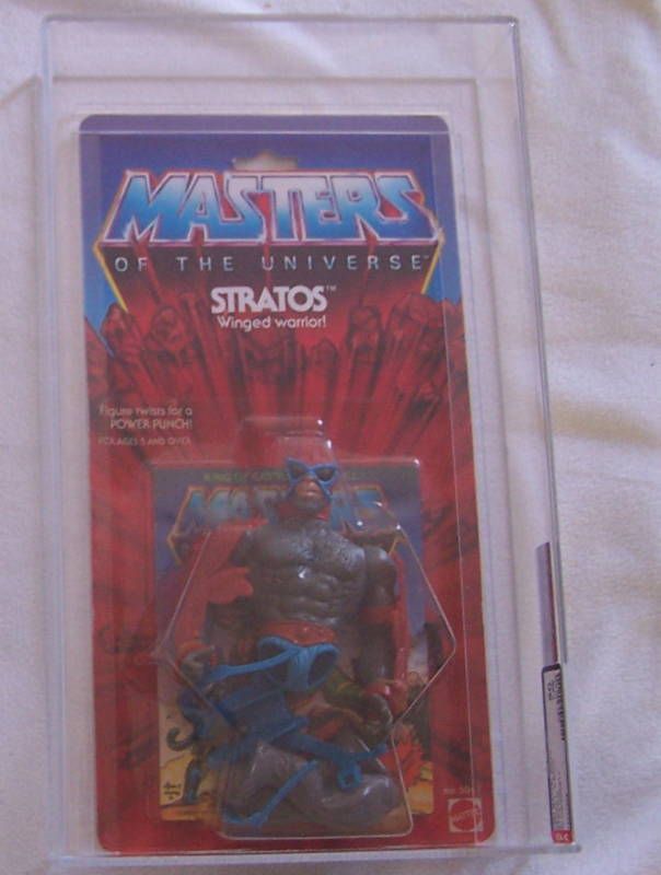 STRATOS 8 BACK AFA 80 MOC HE MAN MOTU MATTEL VINTAGE  