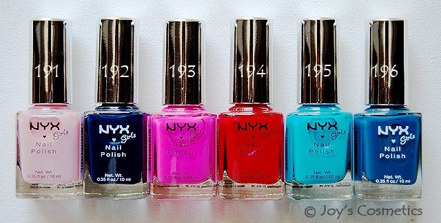 NYX Girls Nail Polish  Pick Your 6 Colors    