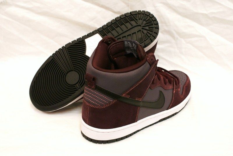 NIKE DUNK HIGH SB DEEP BURGUNDY BLACK GRIDIRON DESERT BLOOM 8 9 9.5 10 