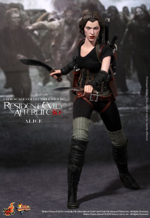 12 HOT TOYS RESIDENT EVIL AFTERLIFE ALICE MILLA DARK BLUE WINTER 