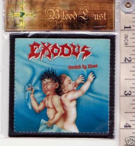 EXODUS PRINTED PATCH THRASH METAL TESTAMENT EXUMER VOOR  