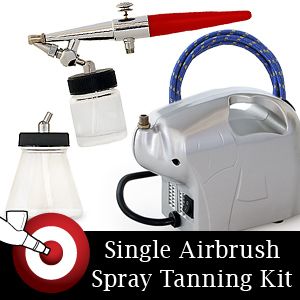 Spray Tan Kit Tanning Compressor Hose Airbrush Gun Set  