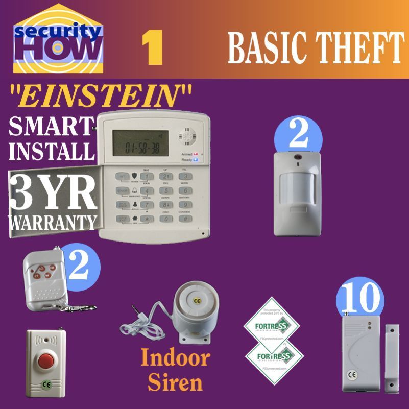 Home Security Alarm System. Wireless burglar protection  