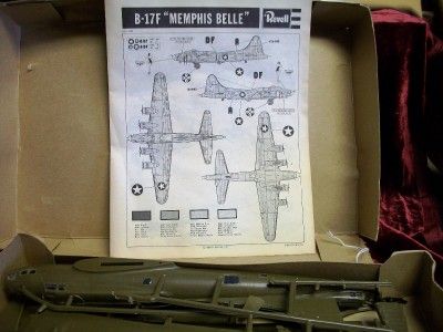 VINTAGE SCALE MODEL B 17E MEMPHIS BELLE AIRPLANE REVELL  