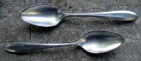 vintage pair of teaspoons in the Patrician pattern from Community 