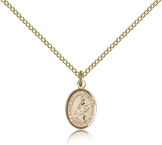 Gold Filled St. Thomas of Villanova Medal Patron Protec  