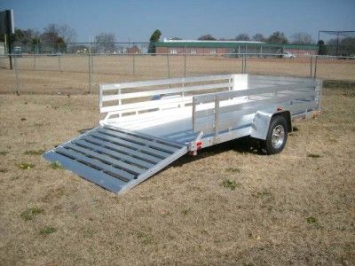   Cargo Aluma 7712H Utility ATV Trailer w rails all aluminum trailer NEW