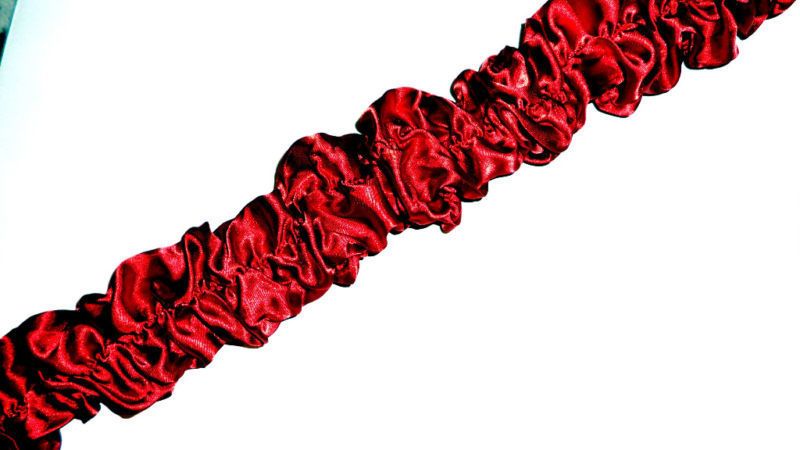 RED CHANDELIER LAMP CORD COVER VELCRO FASTENING PRE GATHERED  