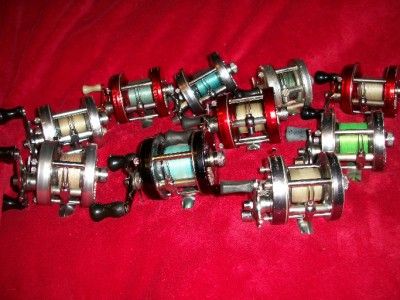 Ambassadeur ABU Fishing Reel Lot of 10 4500C 5500C 5000 Red Silver 