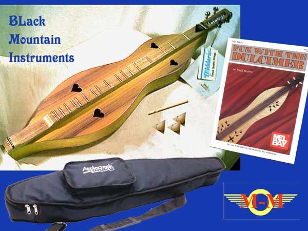   Carry Case, Dulcimer Music Book, Fender Picks, Rosewood Noter