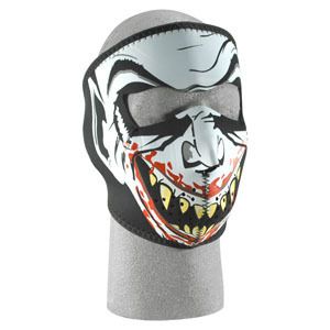 VAMPIRE SKULL GLOWN IN THE DARK NEOPRENE FULL FACE MASK  