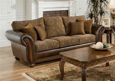 Zephyr Vintage Aspen Tobacco Sofa and Loveseat  