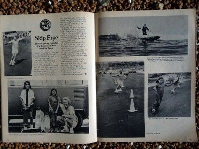 Vintage Skateboarder Magazine 1975 Skip Frye Eddie Katz Larry 