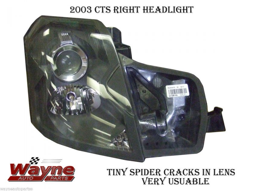 03 04 05 06 07 CADILLAC CTS RIGHT HEADLIGHT  