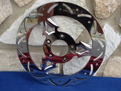 11 1/2 DAGGER STYLE STAINLESS STEEL FRONT BRAKE ROTOR FOR HARLEY 1984 