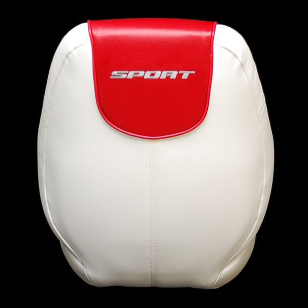 SEA RAY 175 SPORT WHITE / GRAY / RED BOAT BUCKET SEAT (SINGLE)  