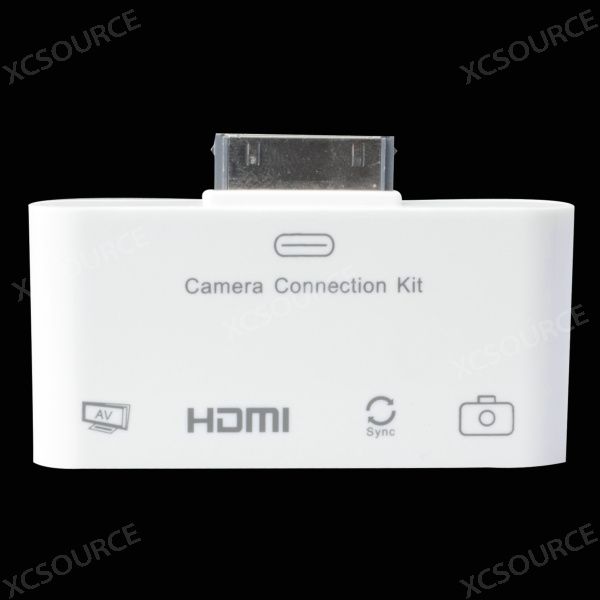 AV Cable Camera Connection Kit USB HDMI Adapter +SD Card Reader For 