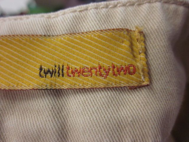 TWILL TWENTY TWO Khaki Pocket Adjustable Mini Skirt 28  