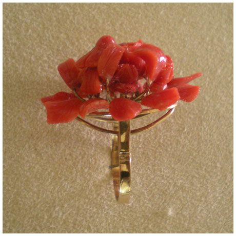 product sheet article ring product code rie001 material red coral 