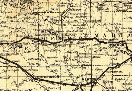 1886 Railroad map of Atchison, Topeka, & Santa Fe  
