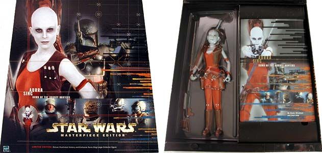 Star Wars Aurra Sing Masterpiece Ed 12 Figure and book  