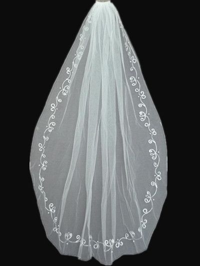 Layer Ivory Color Wedding Veil Bridal Veil Match Wedding Dress 