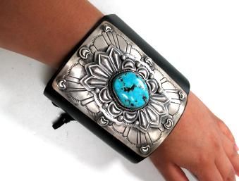 Pawn Collection Navajo Turquoise Bow Guard SW Style  