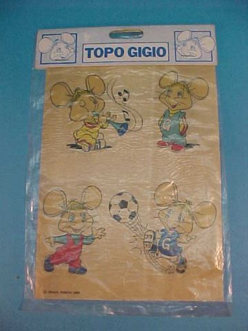 TOPO GIGIO PAPER DECAL SHEET BAGGED PEREGO ARGENTINA  