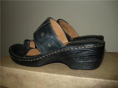 Born Womens BLACK Pecan Sandal # 31877 Size 9/Euro 40  