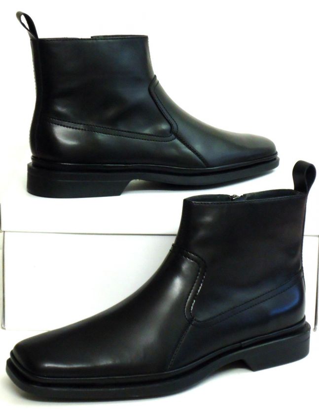 CALVIN KLEIN Barker MENS CALF DRESS BOOTS BLACK  