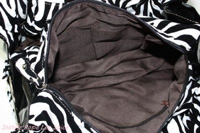 Brand new stylish quality made zebra printed soft faux leather mixed 