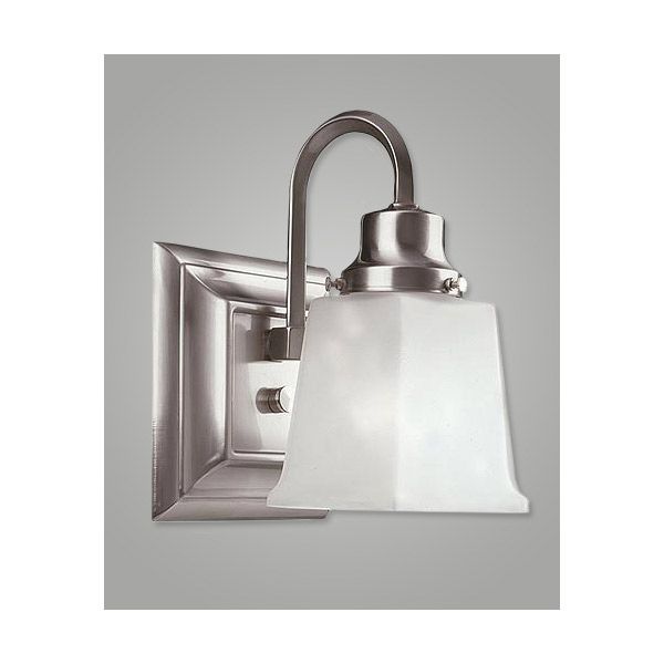 Bath Light   1 Light Sconce Wall Mount   Pewter  