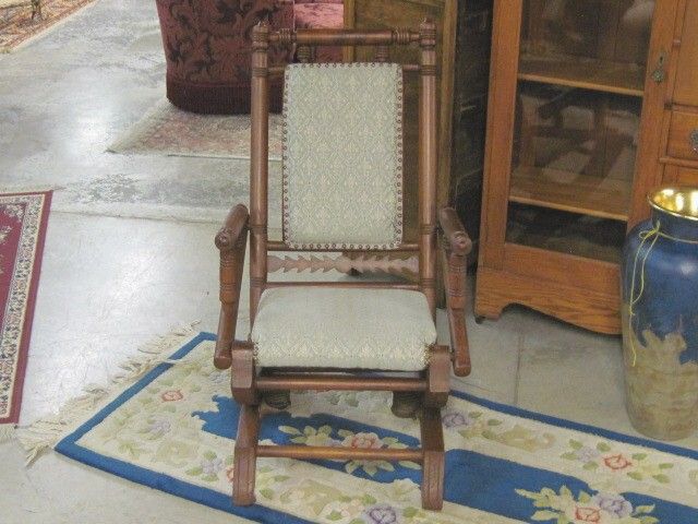 Antique Beautiful 1800s Platform Rocker Arts & Crafts Style Great 