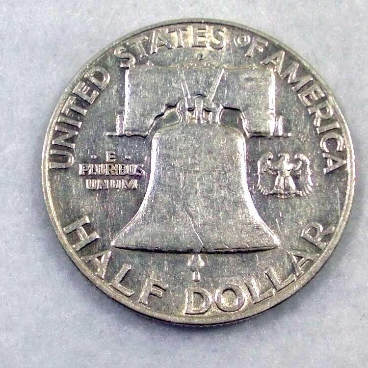 1959 D SILVER BENJAMINE FRANKLIN HALF DOLLAR  