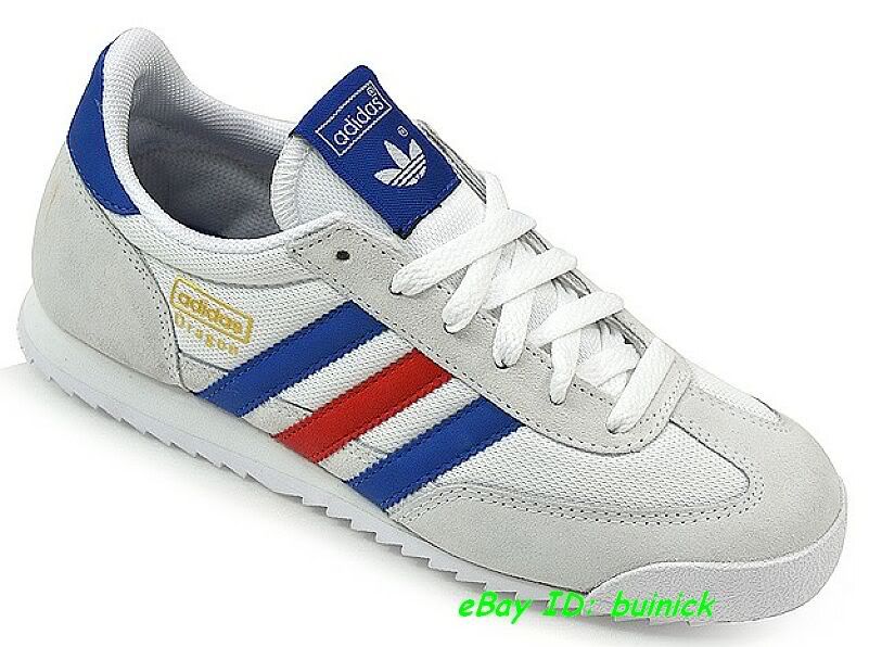   Trainers White Blue Red Suede Mesh rom marathon new UK9.5  