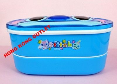 Lilo & Stitch Bento Lunch Box + Chopsticks C61  