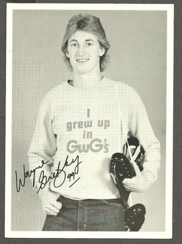 1982 GWG 5x7 Ad Promo Wayne Gretzky,I Grew Up In GwGs  