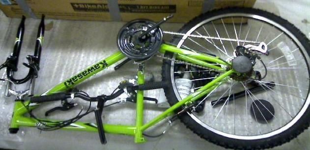 Kawasaki hard tail frame mountain bike Twist shift 18 speed Shimano 