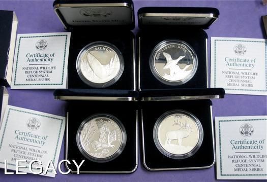 2003 SILVER NATIONAL WILDLIFE CENTENNIAL MEDAL (GRE  