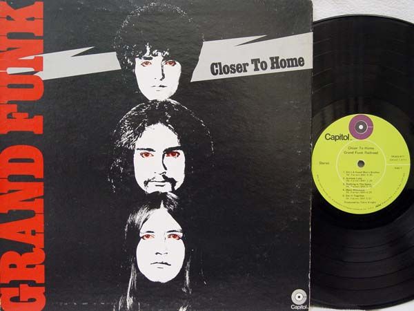 GRAND FUNK   Closer to Home LP (1st US Press, Lime Green Capitol 