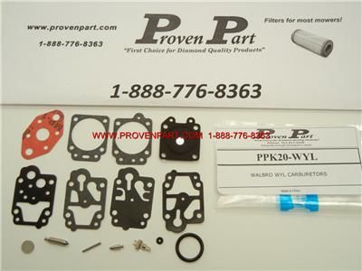 Proven Part Carburetor Rebuild Kit K20 WYL  