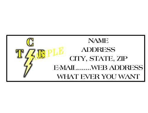 ELVIS PRESLEY TCB LOGO ADDRESS LABELS COOL #7  