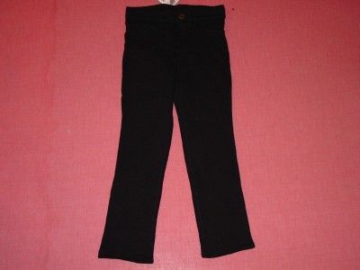 NWT GIRLS LEVIS SKINNY KNIT PANT BLACK FLIP SIZE 6  