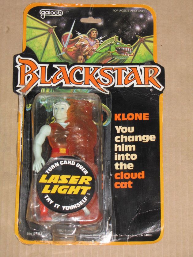 Vintage Filmation BLACKSTAR 80s Galoob KLONE / CLOUD CAT Action 