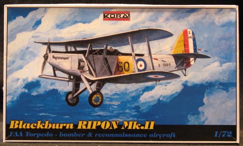 72 KORA BLACKBURN RIPON Mk II Torpedo Bomber *MINT*  