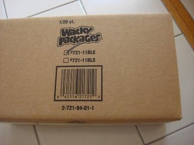 2011 Wacky Packages ANS 8 Sealed Sleeve 20 Blisters NEW  